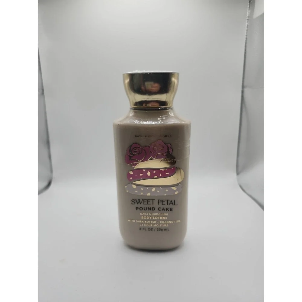 Bath and Body works * sweet petal pound cake lotion* NEW, Sealed, RARE